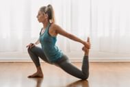 One-legged eka pada kapotasana is a beginner-friendly variation. (Photo via Pexels/Marta Wave)